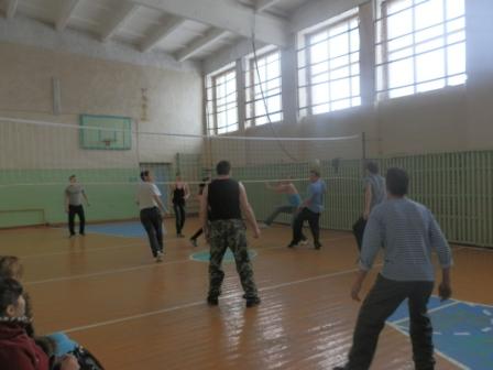 В Таутовском сельском поселении прошла игра в волейбол в честь Дня Защитников Отечества